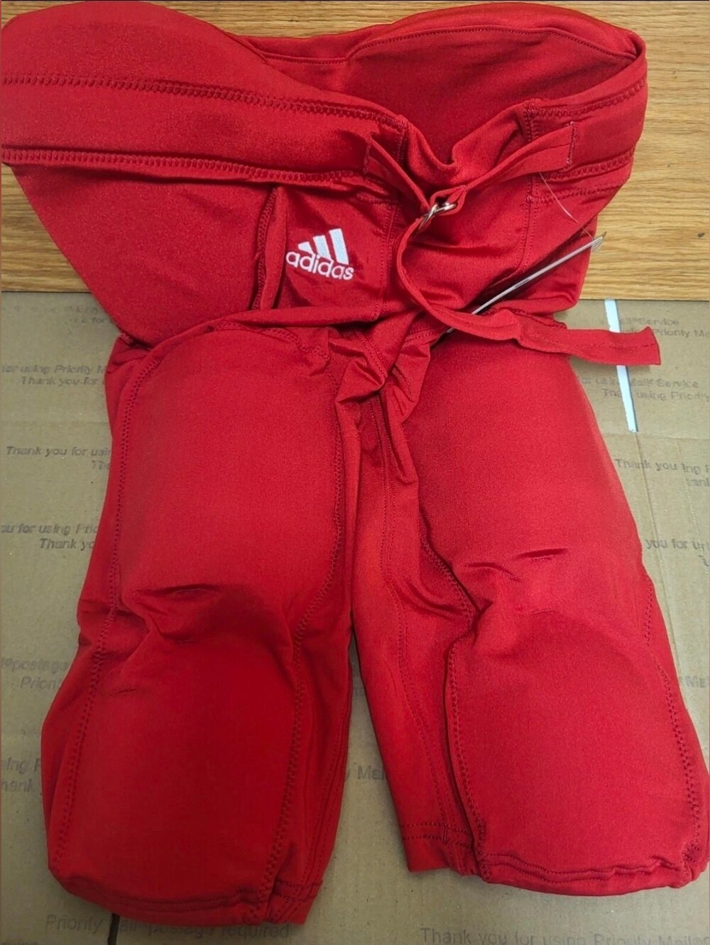 Adidas Climalite 7 Pad Football Pants With Belt Men Size Medium NWT